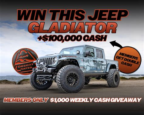 Win this Jeep Gladiator + $50,000 – REDLINE Society .